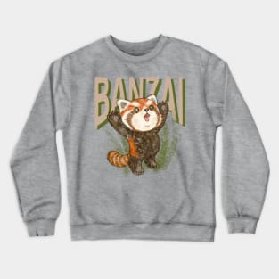 Banzai red panda Crewneck Sweatshirt